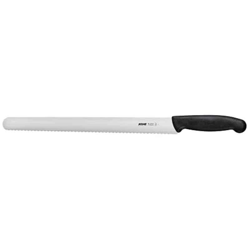 Kohe 433mm Stainless Steel Black Wide Serrated Long Bread Knife, 1102.3