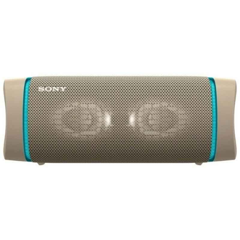 Sony 24hrs Cream Extra Bass Waterproof Portable Bluetooth Speaker, SRS-XB33/C