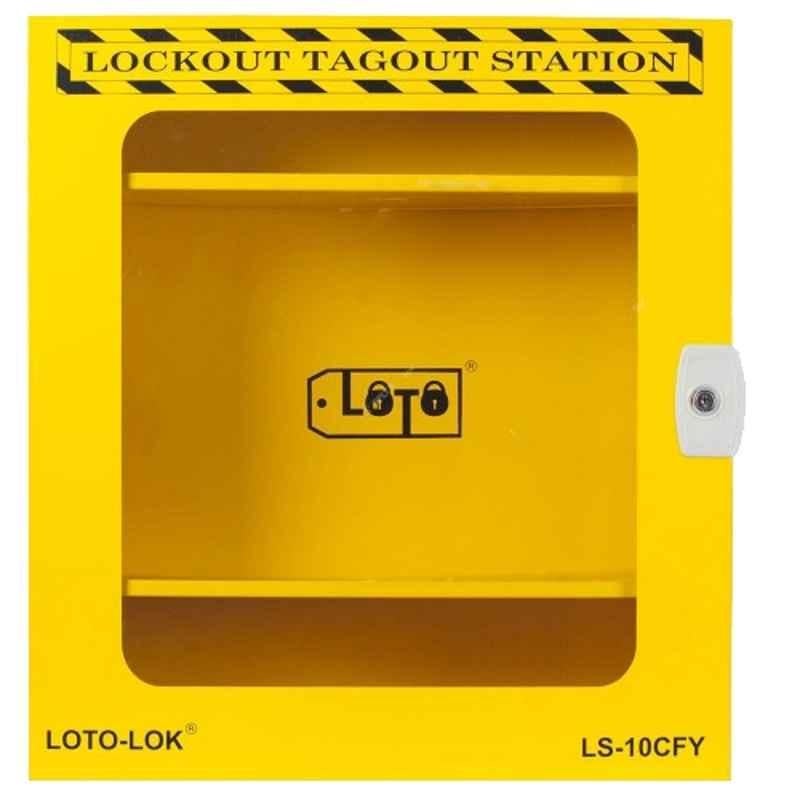 Loto-Lok 600x550mm Steel Yellow Lockout Station, LS-10CFY