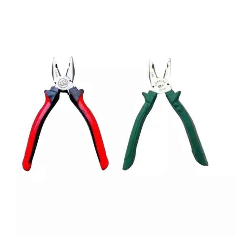 Sky Blue 2 Pcs 8 inch Multicolour 2 Cutting Wire False Piece Lineman Plier Combo, SBE261