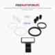 MDF Acoustica Lightweight Dual Head All Black Stethoscope, MDF747XPBO