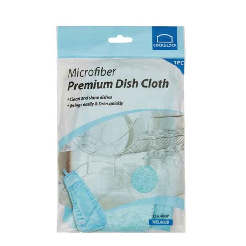 Lock & Lock 33x40cm Blue Microfiber Premium Dish Cloth