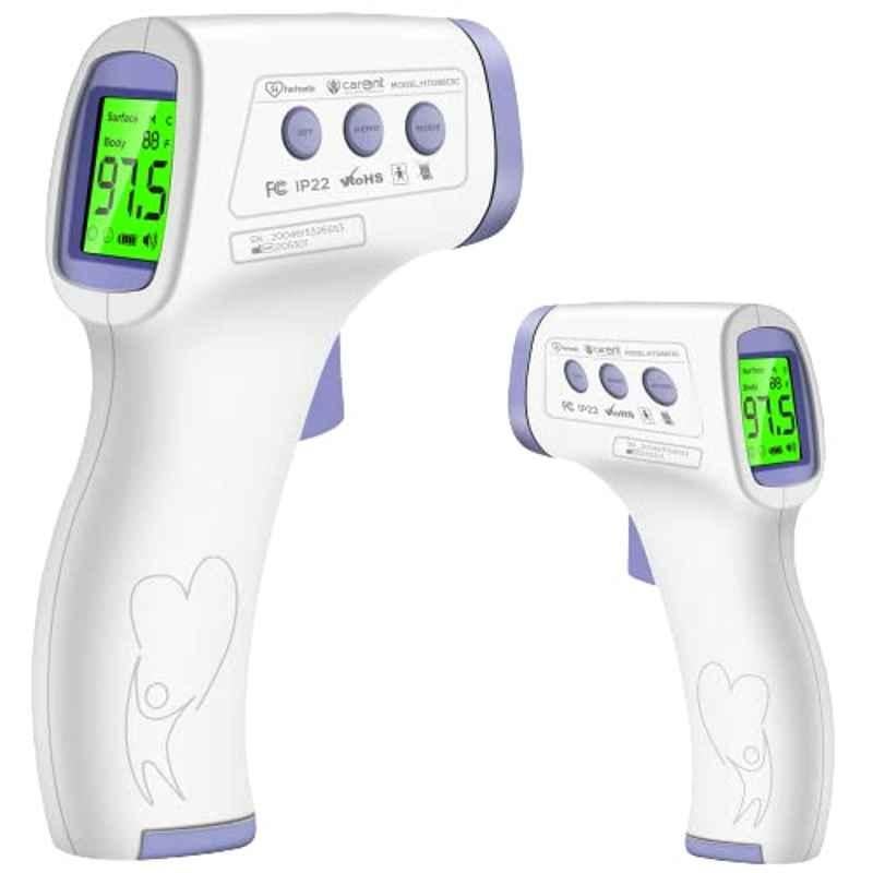 Carent HTD8813C Digital Non Contact Infrared Forehead Laser Gun Thermometer (Pack of 2)