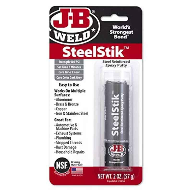 J-B Weld Steelstik 2 Oz Steel Reinforced Epoxy Putty Stick, 8267