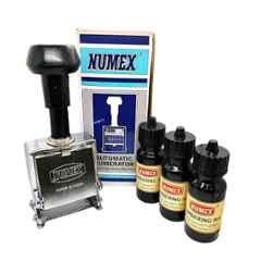 Universal Seal 4 Pcs NUMEX Heavy Duty Super Fast Automatic 6 Digit Numerator Machine with Numbering Ink Set