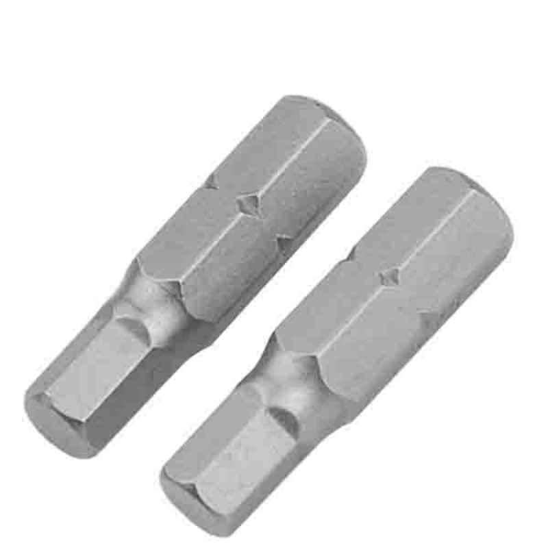 Tolsen 2 Pcs H6x25mm S2 Steel Screwdriver Bits Set, 20236