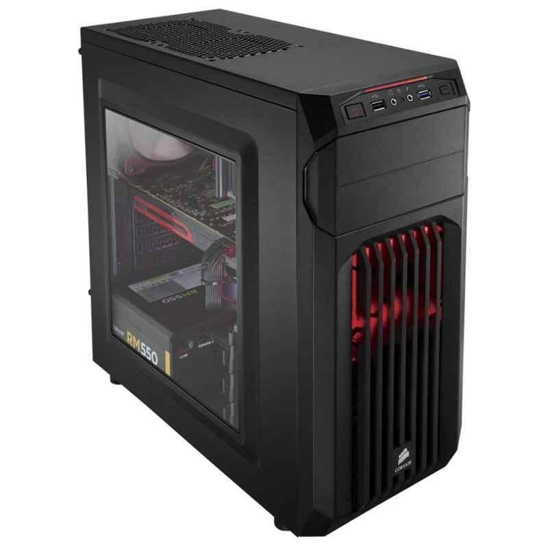 Electrobot Red LED Mid Tower Gaming PC (Core i7-7700/64GB/2TB/2070 8GB GDDR6)