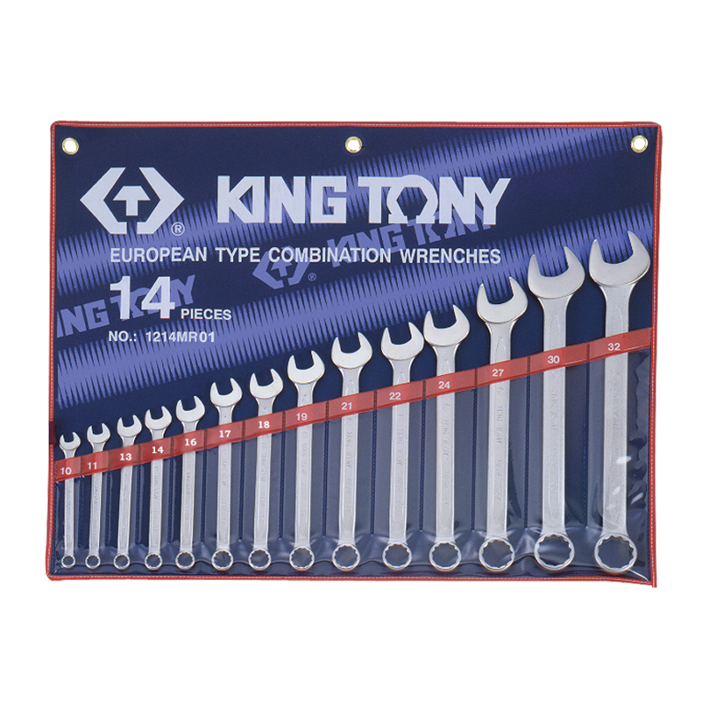 King Tony 14 PCS Combination Wrench Set, 1214MR01