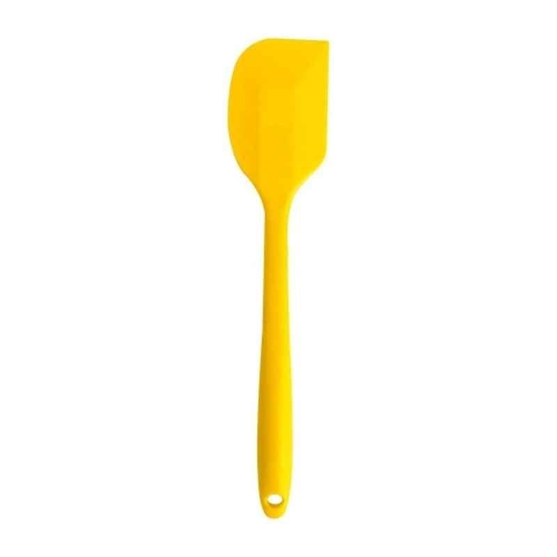 Khushi Udyog 27x5.5cm Silicone Yellow Spatula with Heat Resistant & BPA Free
