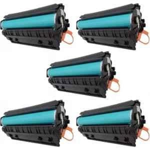 SPS 12A 5 Pcs Toner Cartridges Set for HP LaserJet 1010, 1012, 1015, 1018, 1020, 1022, 1022n, 3020, 3030, 3050, 3052, 3055, M1005, M1319f 3052, 3055, M1005 & M1319f Printers