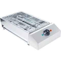 Khushi Udyog 2800W Stainless Steel Silver Electric BBQ Grill with Stepless Temperature Control