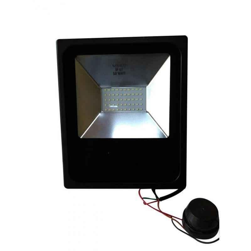 Jayco 50W 6500K Day Night Sensor LED Flood Light, SESFL50DNCW