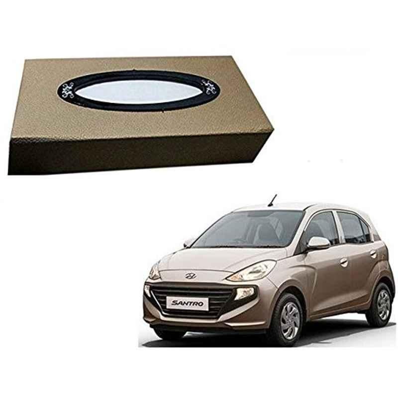 Kozdiko 200 Sheets 100 Pulls Beige Tissue Paper Box for Hyundai Santro 2018, koz_28385