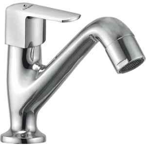 Cliquin Desire Cubix Brass Chrome Silver Deck Mounted Pillar Cock Faucet
