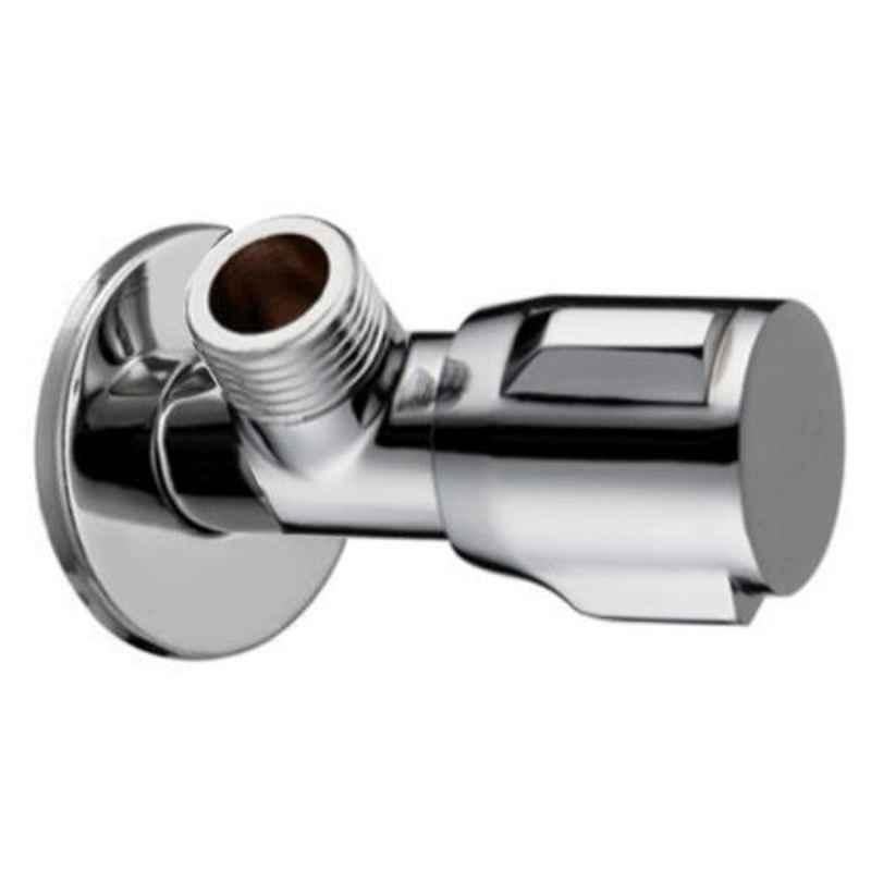 Drizzle Victor Brass Chrome Finish Silver Angle Valve, AANGLEVICTOR