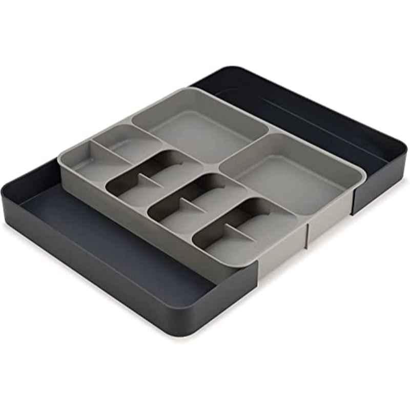 Joseph Stainless Steel & Plastic Grey Drawerstore�Expanding Cutlery Utensil & Gadgets Organizer, 85166