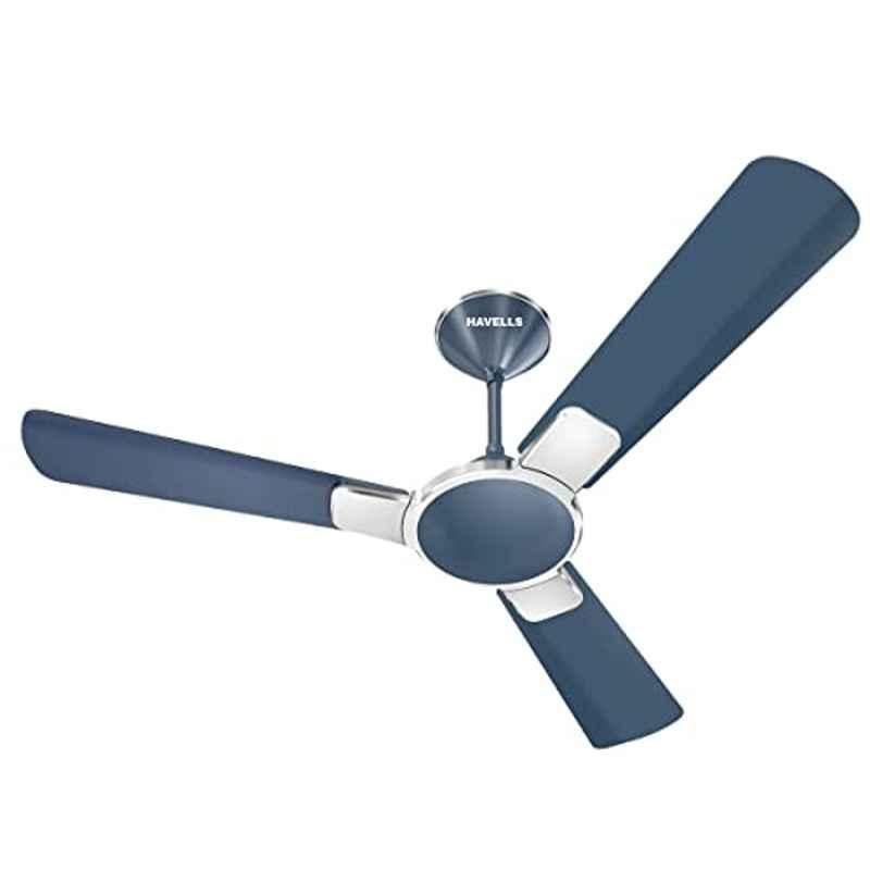 Havells Enticer ES 50W Sapphire Silver Energy Saving Ceiling Fan, FHCEN2SSAS48, Sweep: 1200 mm