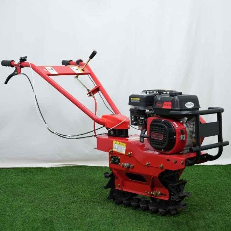 Really 5.36HP 212cc 4 Stroke 150mm Petrol Engine Chain Cultivator with Plough, Hoe, Ridger & Rage Blow Attachement