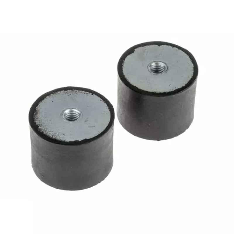 RS Pro M10 Anti Vibration Mount Female Buffer Foot with 167.9kg Load, 1712633 (Pack of 2)
