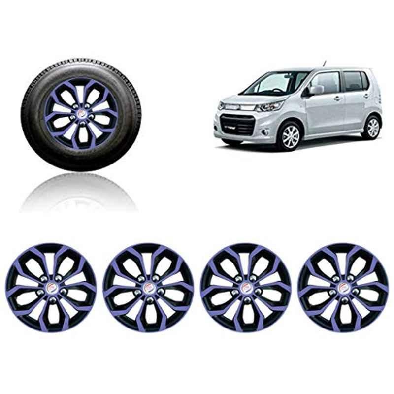 Auto Pearl 4 Pcs 13 inch ABS Violet & Black Car Wheel Cover Set for Chevrolet Stingray