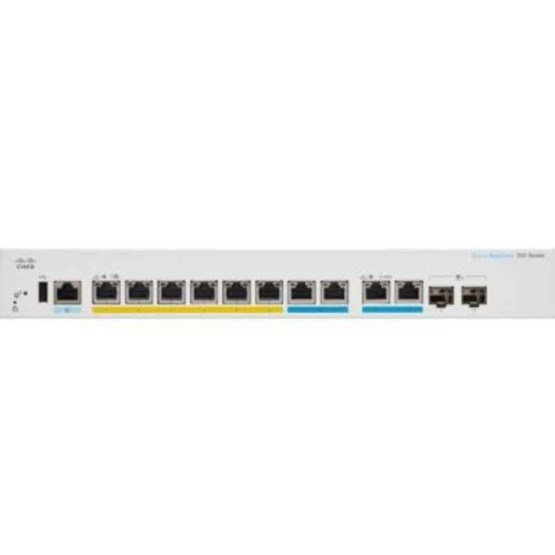 Cisco Business 110 Series 8 Ports GE Desktop Ext PS White Unmanaged Network Switch, CBS1108TD