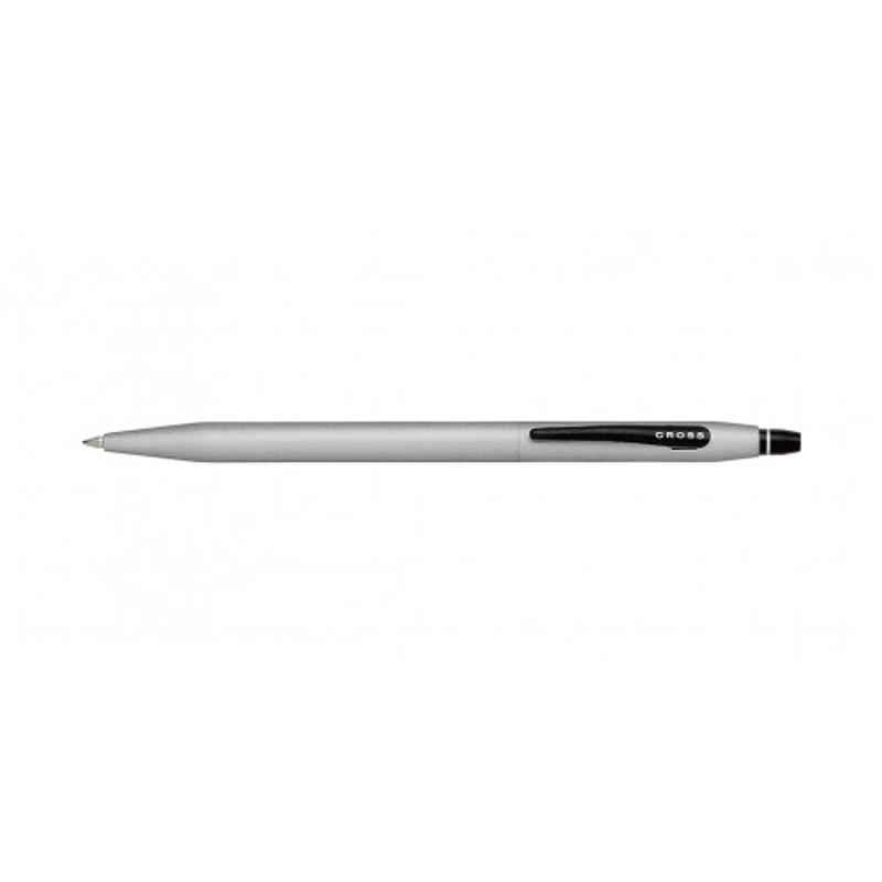 Cross Click Black Ink Satin Chrome Regular Finish Roller Ball Pen, AT0625-4