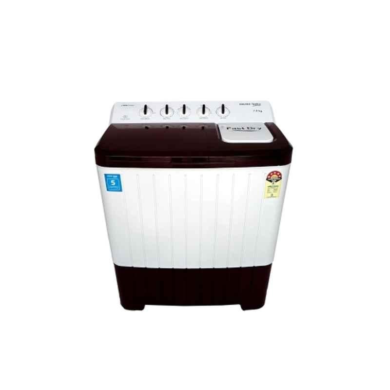 Voltas Beko 7kg Plastic Burgundy Top Load Semi Automatic Washing Machine, WTT70UHA/BRSSWH5POD
