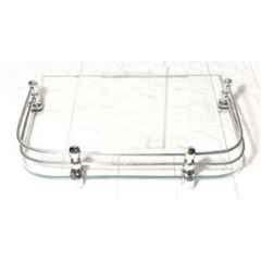 Punit 12x10 inch Glass Clear Set Top Box Shelf
