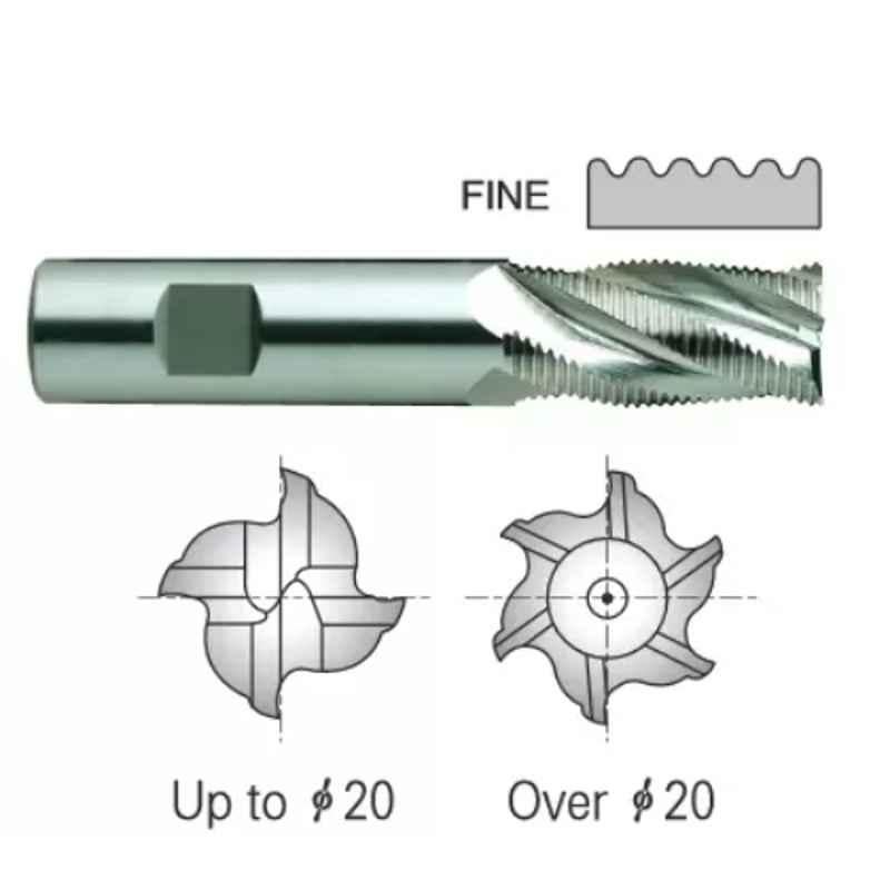 YG-1 HSSCO8 4 Flutes End Mill, E2753150, Overall Length: 83 mm