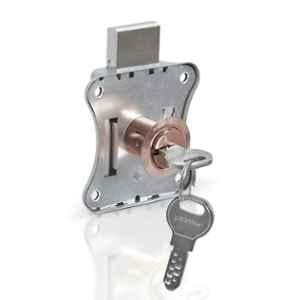 Plantex 20mm Brass Rose Gold Drawer Lock with Key for Home & Office, APS-7300