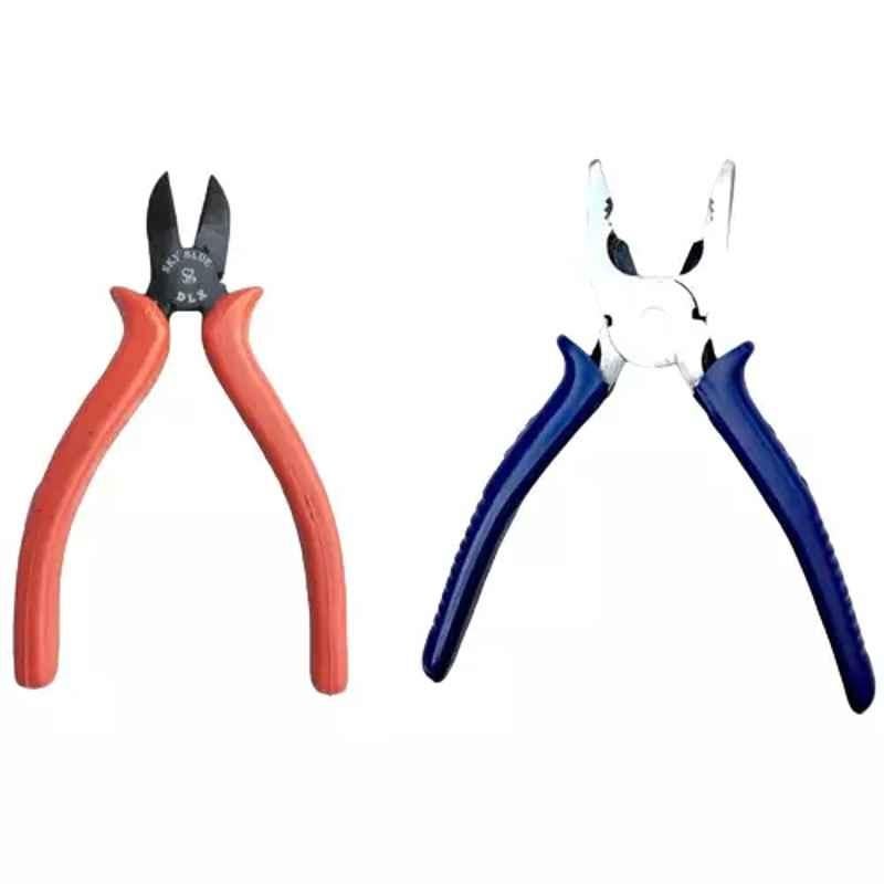 Sky Blue 2 Pcs 8 inch Lineman Plier Combo, SBE_PLIER_COMBOS_COMBO_711