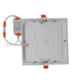 EGK 6W Cool White Square LED Panel Light with Driver (Pack of 4)