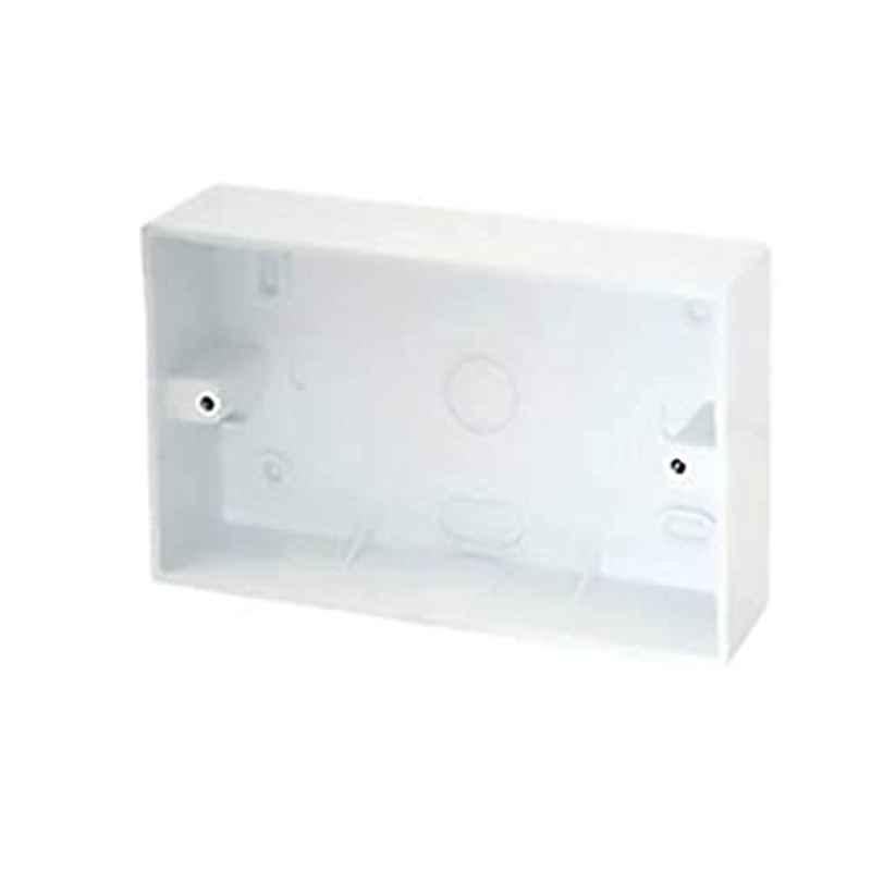 UHcom 6x3 inch PVC White Electric Box, 2724562555775