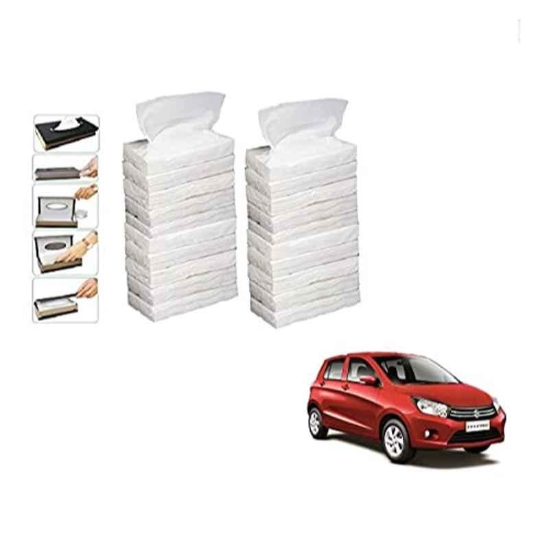 Kozdiko 100 Pulls Dispenser Box Refiller Tissue Paper with 200 Sheets for Maruti Suzuki Celerio (Pack of 20)