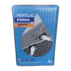 Nerolac Perma 1kg White Crack Fill Paste Wall Putty with Crack Resistant, FastDrying & Non Toxic