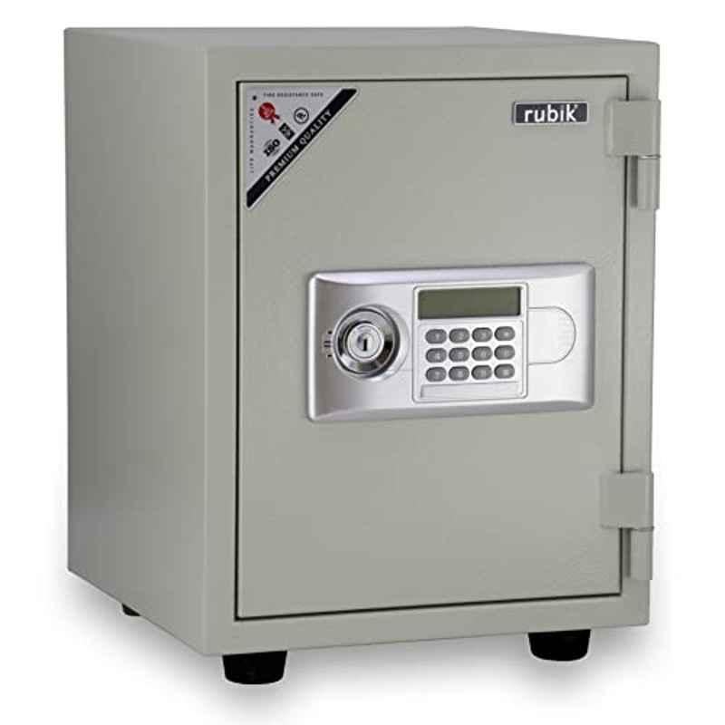 Rubik 56kg Stainless Steel & Plastic Beige Fire Safety Box, RBMF56KGD-BE