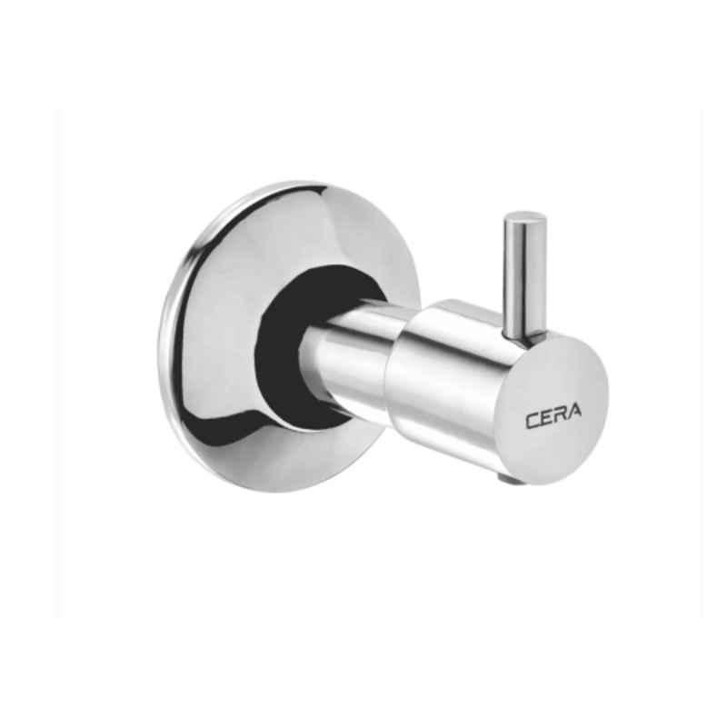 Cera Garnet Brass Chrome Finish 15mm Concealed Stopcock with Adjustable Wall Flange, F2002361 15 mm