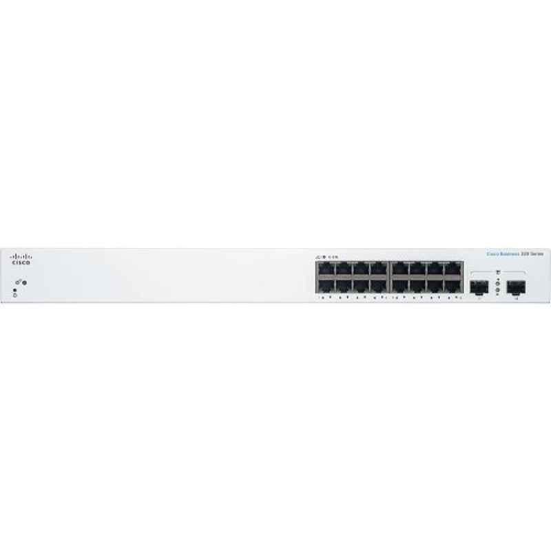 Cisco CBS220 16-Port GEI 2x1G SFP Smart Switch, CBS22016T2GEU