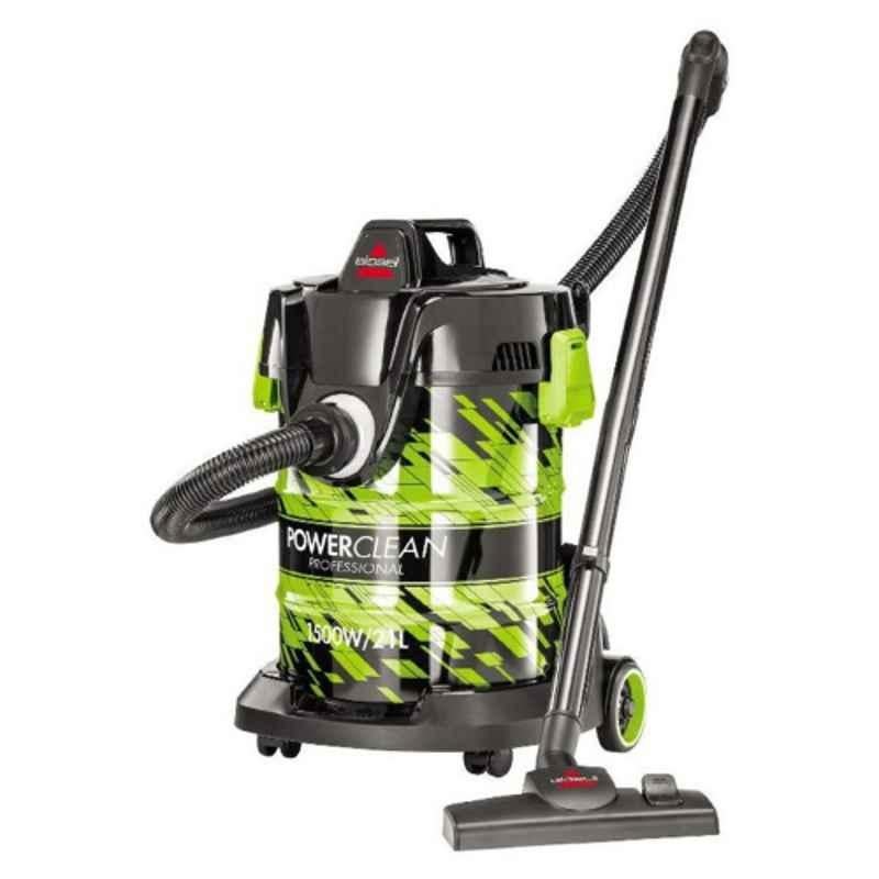 Bissell Powerclean Professional 1500W 21L Black & Lime Vacuum Cleaner, 2026E