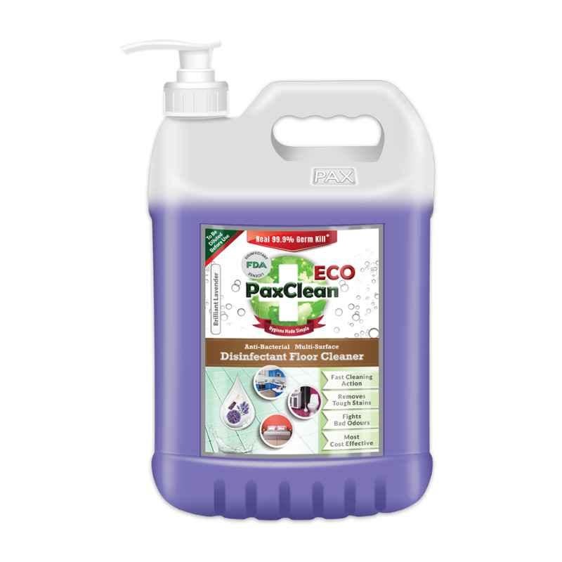 Paxclean Eco 5L Lavender Disinfectant Surface Floor Cleaner with Pump