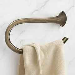 Plantex Smero Pure Brass Napkin Hanger for Bathroom/Hand Napkin Ring/Napkin Holder for Wash Basin/Bathroom Accessories Contrive Rich Antique