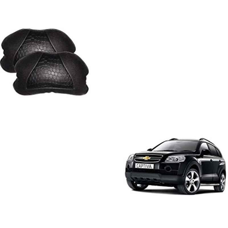 Kozdiko 2 Pcs Memory Foam Black Neck Rest Cushion Pillow Set for Chevrolet Captiva