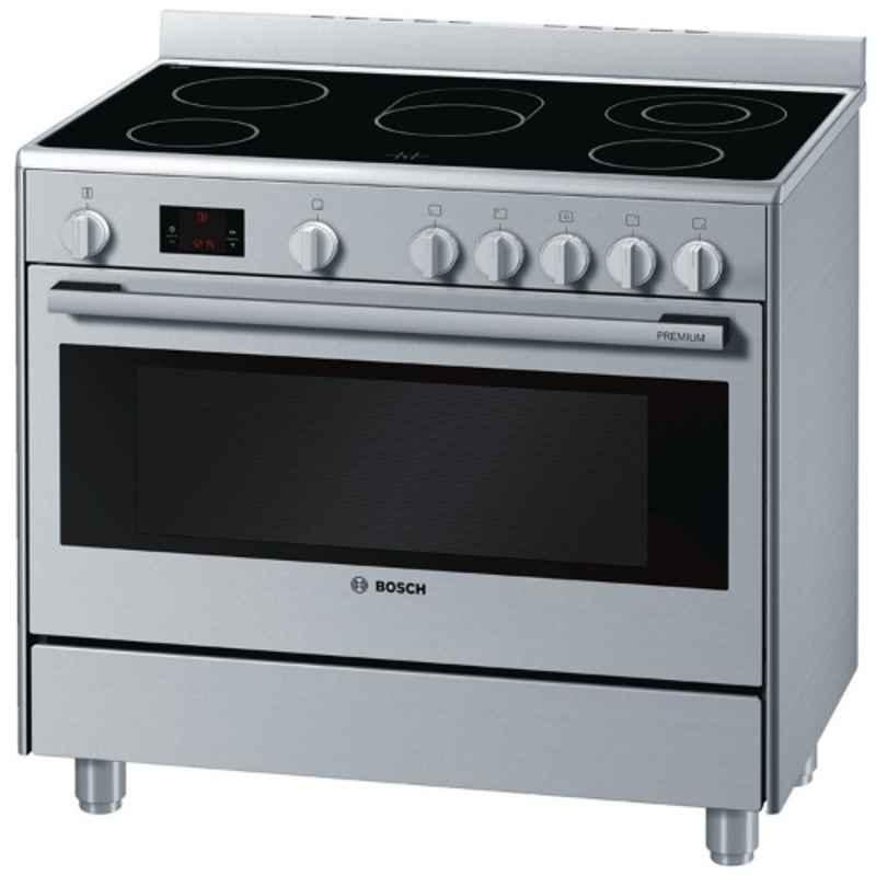 Bosch 1.8 kWh 112L Stainless Steel 5 Zones Electric Ceramic Cooker, HCB738357M