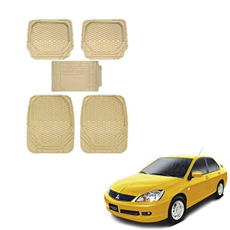 Kozdiko 5 Pcs 8855TW Beige Car Foot Mat Set for Mitsubishi Cedia, koz_39674