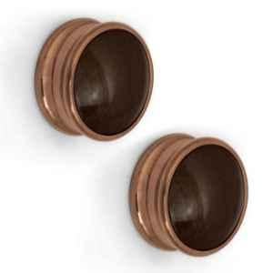 Plantex Knobs for Drawers/Drawer Knobs/Round Knob for Cabinets/Pull-Push Knob for Kitchen/Bedroom Drawer (Pack of 2) Rose Gold
