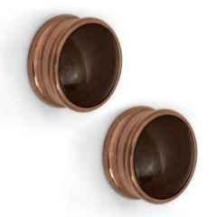 Plantex Knobs for Drawers/Drawer Knobs/Round Knob for Cabinets/Pull-Push Knob for Kitchen/Bedroom Drawer (Pack of 2) Rose Gold