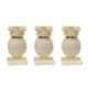Nixnine Plastic Ivory Magnetic Door Stopper, NO-6_IVR_3PS_A (Pack of 3)