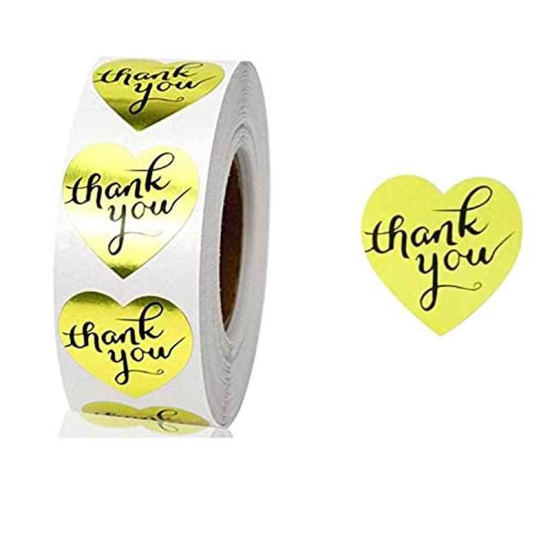 Rubik 1000 Labels Style A Thank You Labels Sticker Roll (Pack of 2)
