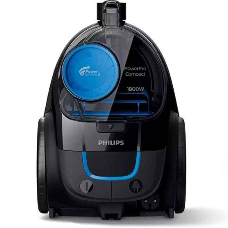Philips 1800W 1.5L Black Bagless Cyclone Vacuum Cleaner, FC9350