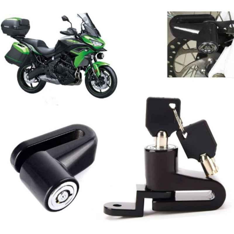 Auto Pearl Steel Black Heavy Duty Anti-Theft Disc Brake Lock for Versys 650 BS6, Lock_421